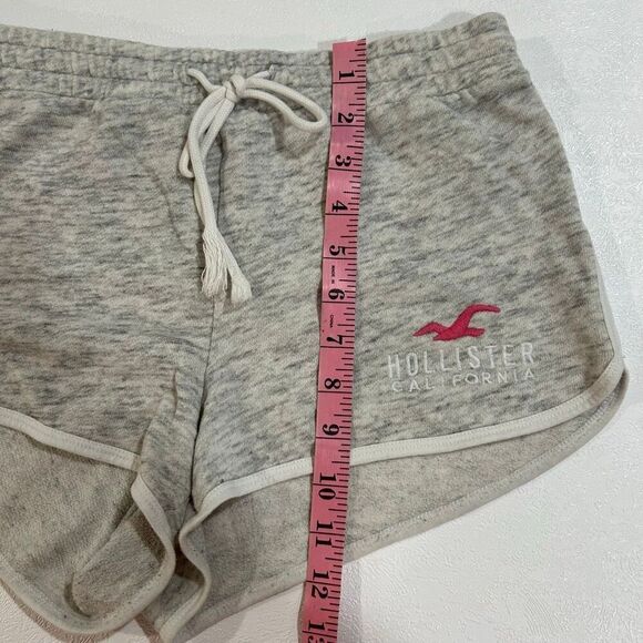 Hollister Gray Logo Drawstring Lounge Shorts Women’s Small Soft Athletic Casual - Picture 6 of 7